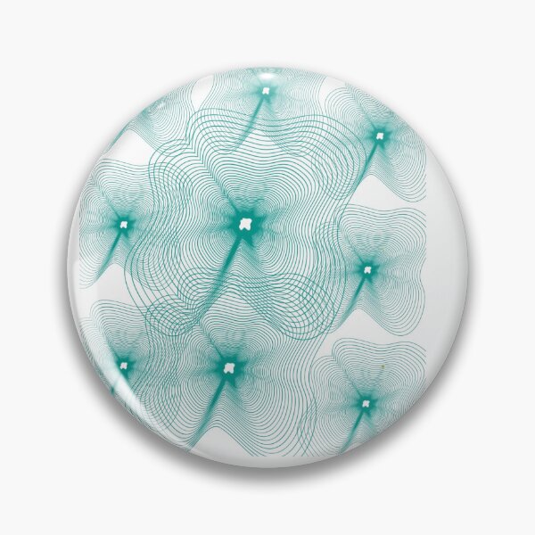 Item preview, Abstract Teal Geometric Concentric Lines Pattern designed and sold by NikBrin Prevail .