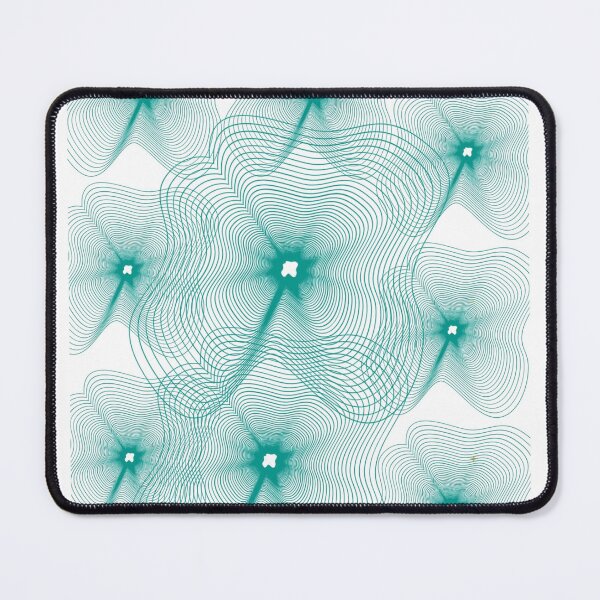 Item preview, Abstract Teal Geometric Concentric Lines Pattern designed and sold by NikBrin Prevail .