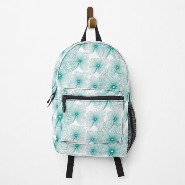 Item preview, Abstract Teal Geometric Concentric Lines Pattern designed and sold by NikBrin Prevail .
