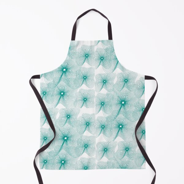 Item preview, Abstract Teal Geometric Concentric Lines Pattern designed and sold by NikBrin Prevail .