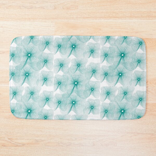 Item preview, Abstract Teal Geometric Concentric Lines Pattern designed and sold by NikBrin Prevail .