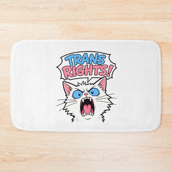 Item preview, Angry Kitty Trans Rights Bold Activist Feline designed and sold by chattsuede.