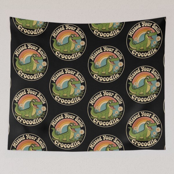 Item preview, Missed Your Smile Crocodile  designed and sold by LeSoniPapaPrint.