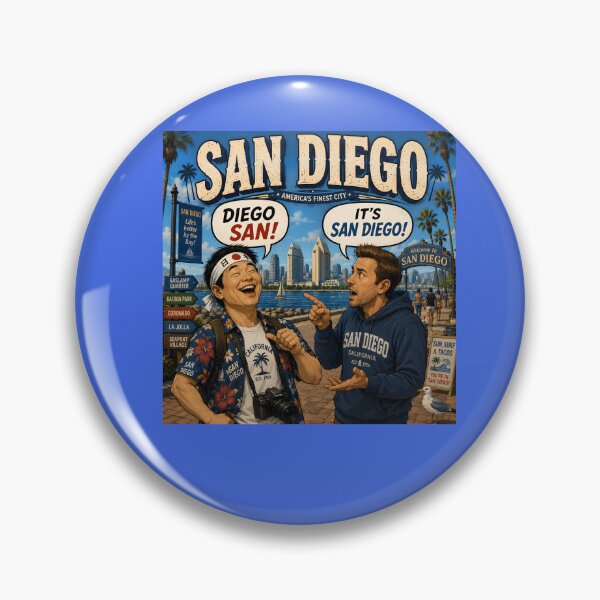 Item preview, San Diego Funny Travel Pun California Tourist Humor Design designed and sold by Hornace88studio.