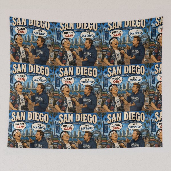Item preview, San Diego Funny Travel Pun California Tourist Humor Design designed and sold by Hornace88studio.