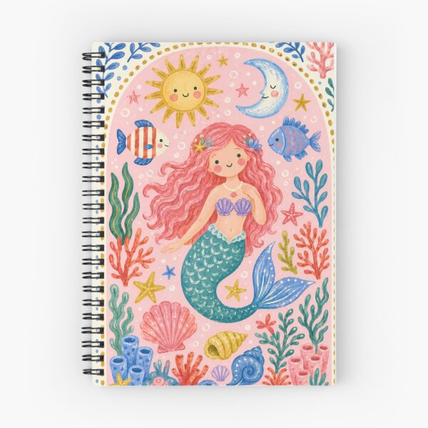 Item preview, Sun and Moon Whimsical Mermaid Reef designed and sold by scicilysimonee.