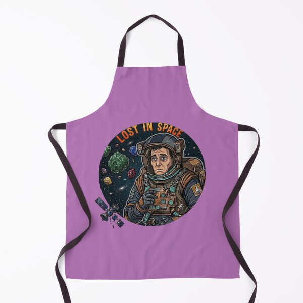 Item preview, Lost In Space Astronaut – Funny Tired Retro Sci-Fi Spacesuit Graphic designed and sold by Northern Glow Art.
