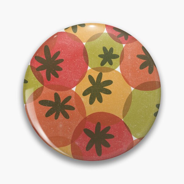 Item preview, tomato lino print art designed and sold by KitschByKate.