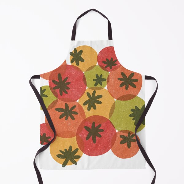 Item preview, tomato lino print art designed and sold by KitschByKate.