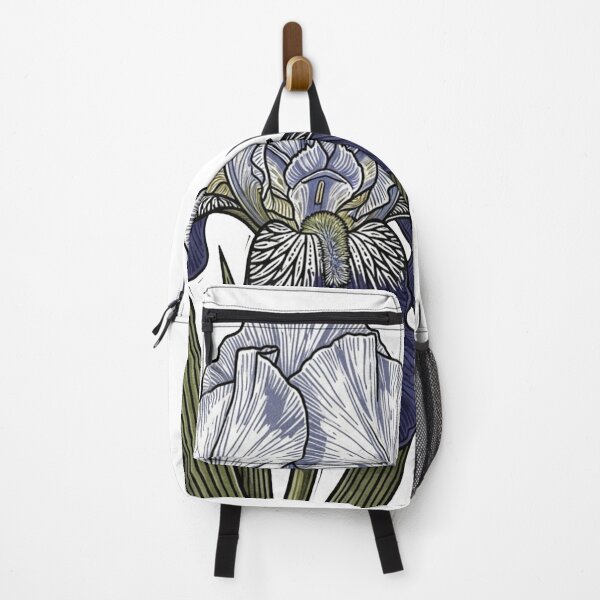 Item preview, Vintage Blue Iris - Moody Botanical Engraving designed and sold by Dzblack.