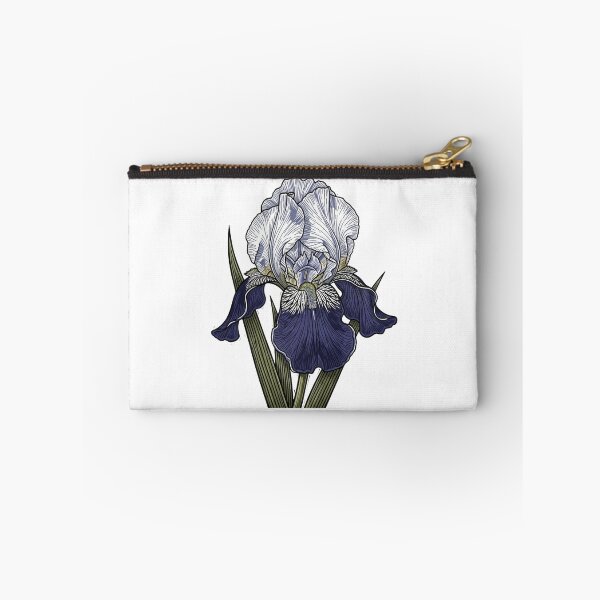 Item preview, Vintage Blue Iris - Moody Botanical Engraving designed and sold by Dzblack.