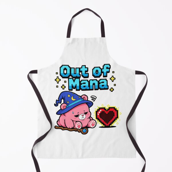 Item preview, Out of Mana Pixel Bear Chibi Wizard RPG Gamer designed and sold by chattsuede.