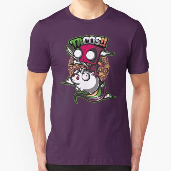tacos and unicorns Slim Fit T-Shirt