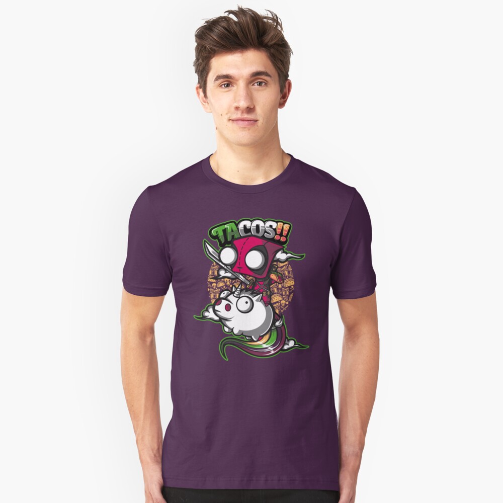 tacos and unicorns  Slim Fit T-Shirt