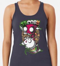 Camiseta con espalda nadadora tacos y unicornios