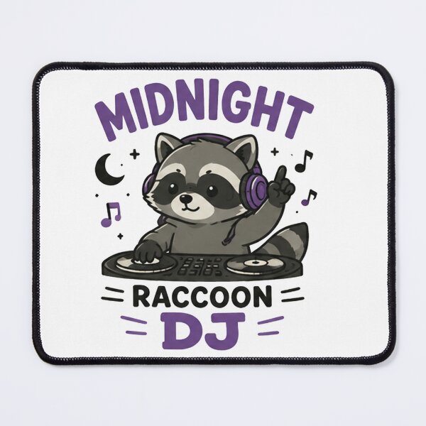 Item preview, Midnight Raccoon DJ Sticker | Cute Kawaii Trash Panda Music Lover Gift designed and sold by bkeer abobkr.