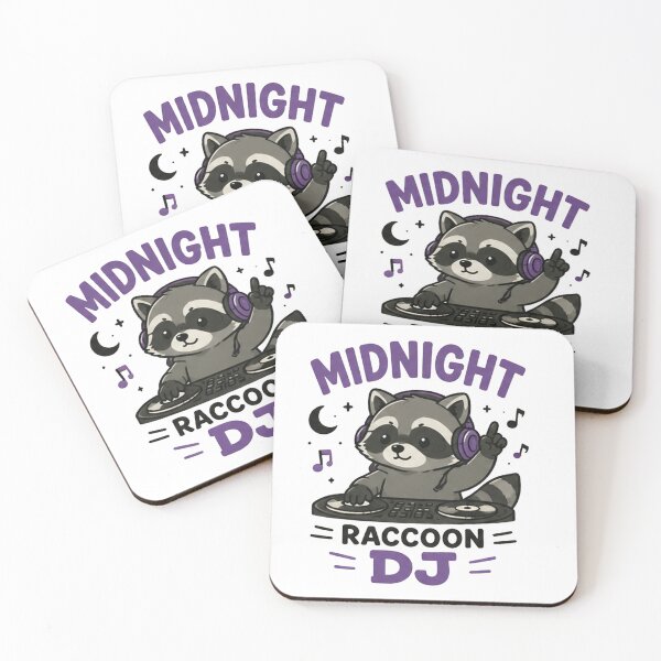Item preview, Midnight Raccoon DJ Sticker | Cute Kawaii Trash Panda Music Lover Gift designed and sold by bkeer abobkr.