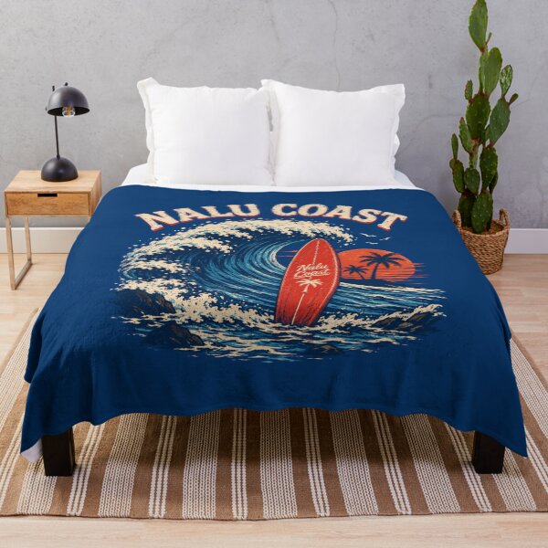Item preview, Nalu Coast Big Wave Surf | Red Surfboard | Retro Ocean Beach Art designed and sold by Nalu Coast.