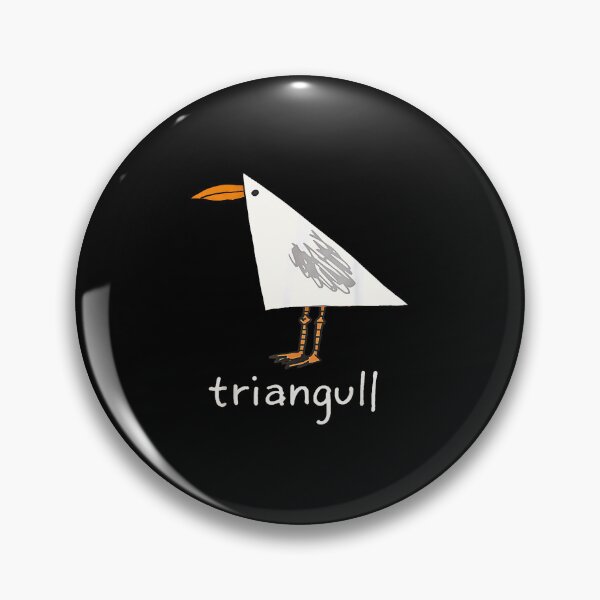 Item preview, Triangull Funny Triangle Seagull Pun Silly Bird designed and sold by Rahamkshop.