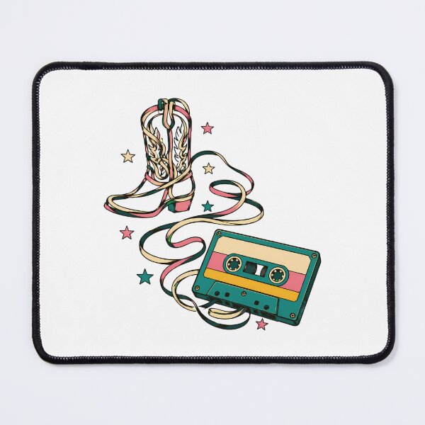 Item preview, Cowboy Boot Cassette Tape Western Nostalgic Vibe designed and sold by chattsuede.