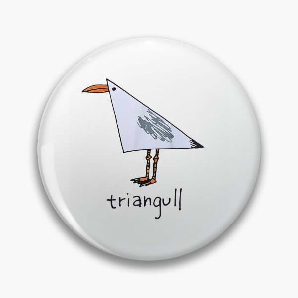 Item preview, Triangull Funny Triangle Seagull Pun Silly Bird designed and sold by Rahamkshop.