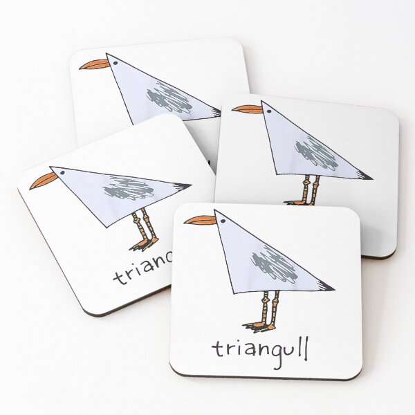 Item preview, Triangull Funny Triangle Seagull Pun Silly Bird designed and sold by Rahamkshop.