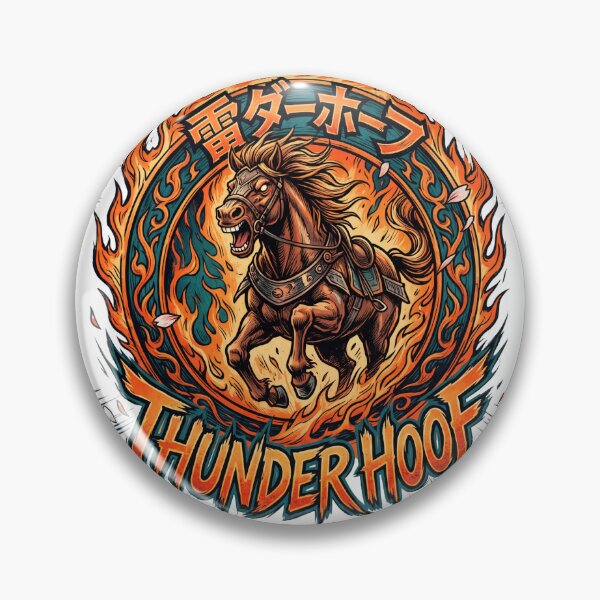 Item preview, Thunder Hoof — Blazing Fire Horse Japanese Ukiyo-e Style Tee v1 designed and sold by CornishPixiPony.