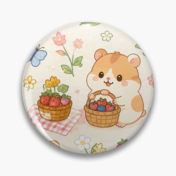 Item preview, Hamster Spring Berry Basket Pattern designed and sold by Soft Berry Studio.