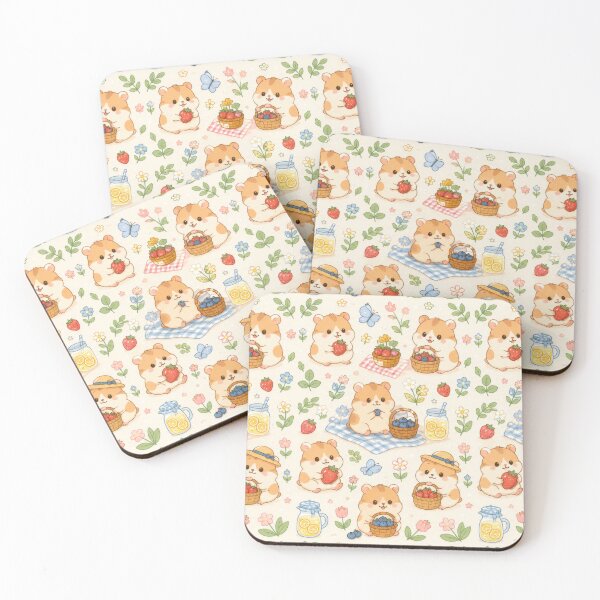 Item preview, Hamster Spring Berry Basket Pattern designed and sold by Soft Berry Studio.