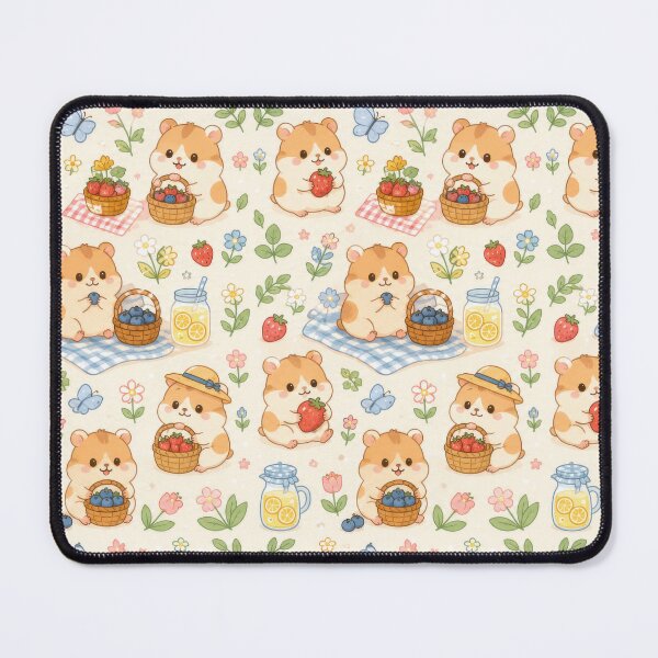 Item preview, Hamster Spring Berry Basket Pattern designed and sold by Soft Berry Studio.