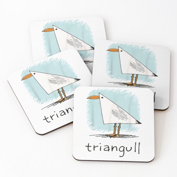 Item preview, Triangull Funny Triangle Seagull Pun Silly Bird designed and sold by Rahamkshop.