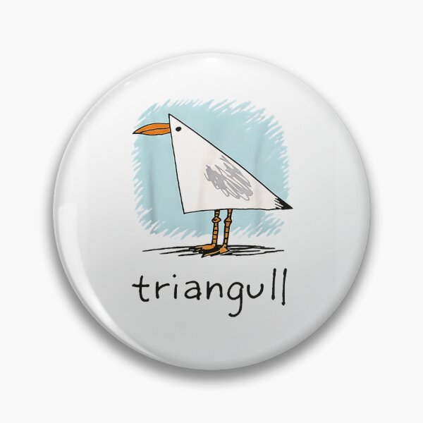 Item preview, Triangull Funny Triangle Seagull Pun Silly Bird designed and sold by Rahamkshop.