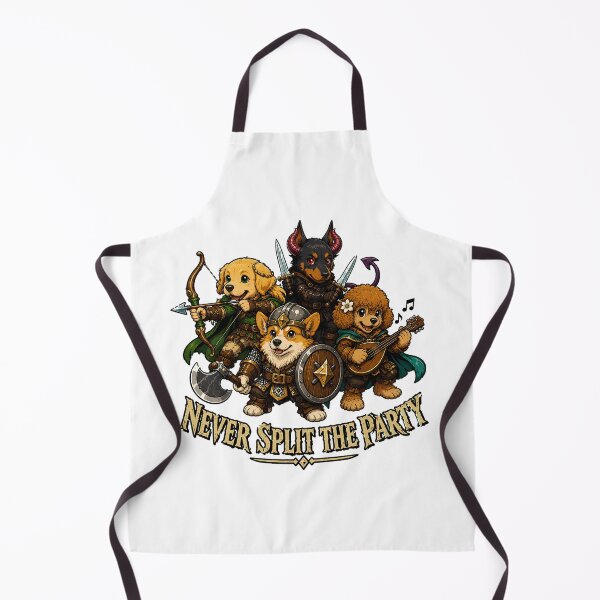 Item preview, Never Split The Party Fantasy Canines And Tabletop Roleplay designed and sold by chattsuede.