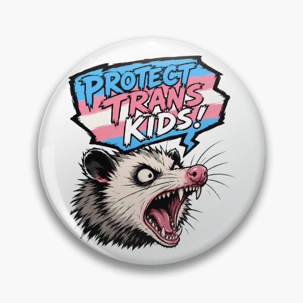 Item preview, Protect Trans Kids Opossum Grungy Advocate Pride designed and sold by chattsuede.
