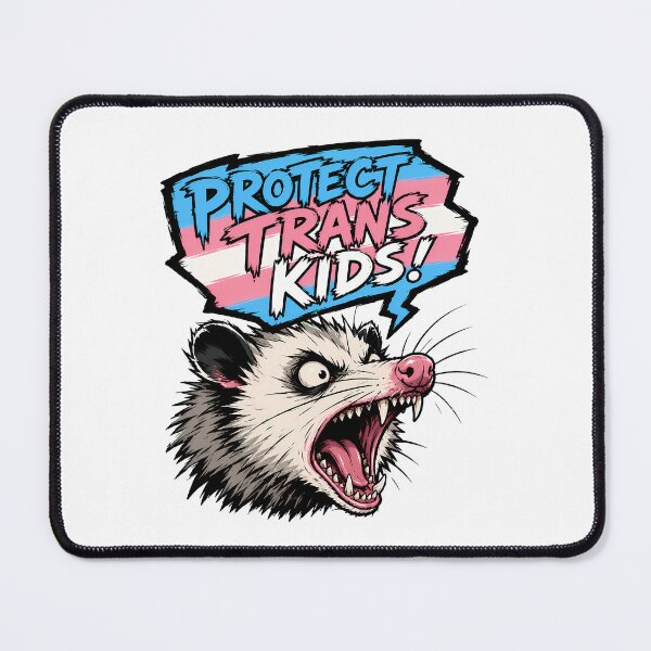 Item preview, Protect Trans Kids Opossum Grungy Advocate Pride designed and sold by chattsuede.