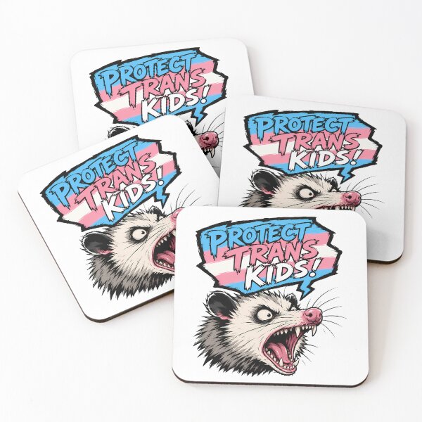 Item preview, Protect Trans Kids Opossum Grungy Advocate Pride designed and sold by chattsuede.