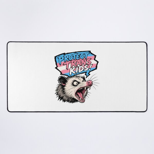 Item preview, Protect Trans Kids Opossum Grungy Advocate Pride designed and sold by chattsuede.