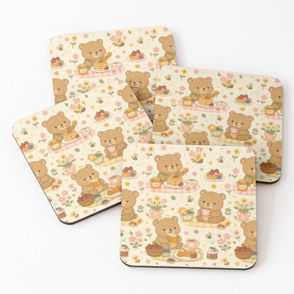 Item preview, Bear Cozy Spring Honey Brunch Pattern designed and sold by Soft Berry Studio.