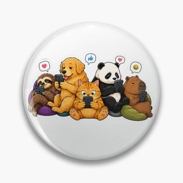 Item preview, Animals on Beanbags Scrolling Social Media designed and sold by Snurly.