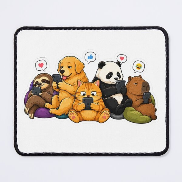 Item preview, Animals on Beanbags Scrolling Social Media designed and sold by Snurly.