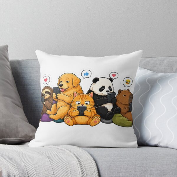 Item preview, Animals on Beanbags Scrolling Social Media designed and sold by Snurly.