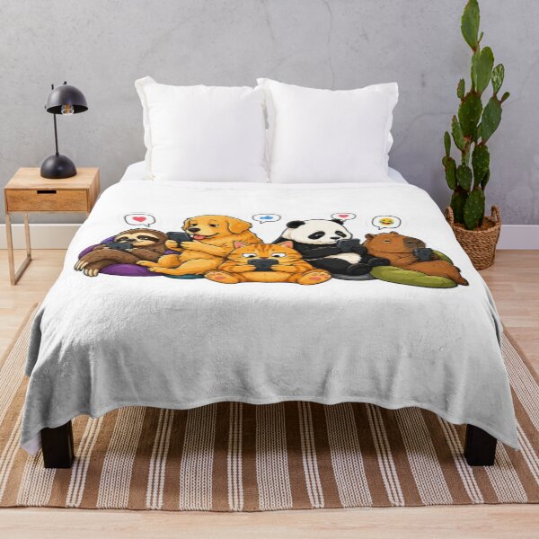 Item preview, Animals on Beanbags Scrolling Social Media designed and sold by Snurly.