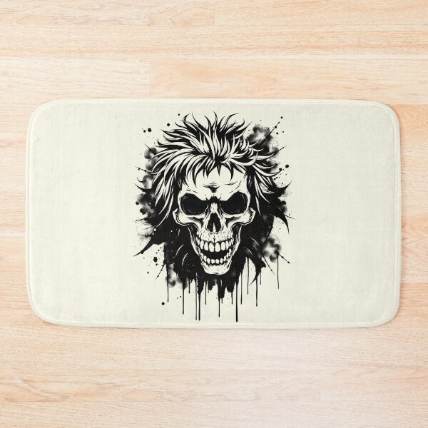 Item preview, Punk Mohawk Skull Ink Splatter Art designed and sold by ERODED SELF.
