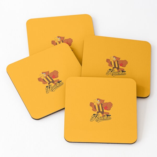 Item preview, Hawthorn Hawks AFL Mascot Logo designed and sold by Luke Foran Sports Art.