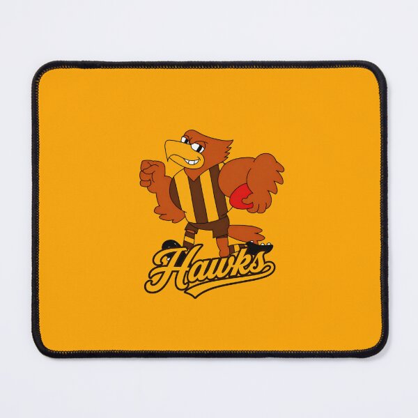 Item preview, Hawthorn Hawks AFL Mascot Logo designed and sold by Luke Foran Sports Art.