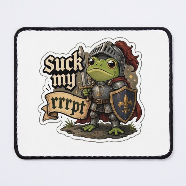 Item preview, Funny Frog Knight – No Thoughts Only Rrrpts designed and sold by XXeRoXX.