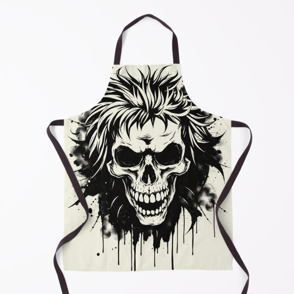 Item preview, Punk Mohawk Skull Ink Splatter Art designed and sold by ERODED SELF.