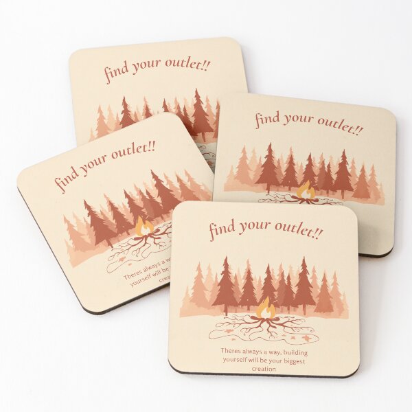 Item preview, Find Your Outlet Campfire Forest Quote designed and sold by YuuBlanked250.