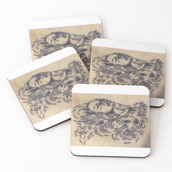 Item preview, Ophelia in lake designed and sold by Maisydunnstudio.