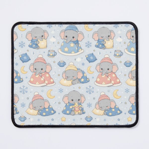 Item preview, Baby Elephant Winter Star Blanket Pattern designed and sold by Soft Berry Studio.
